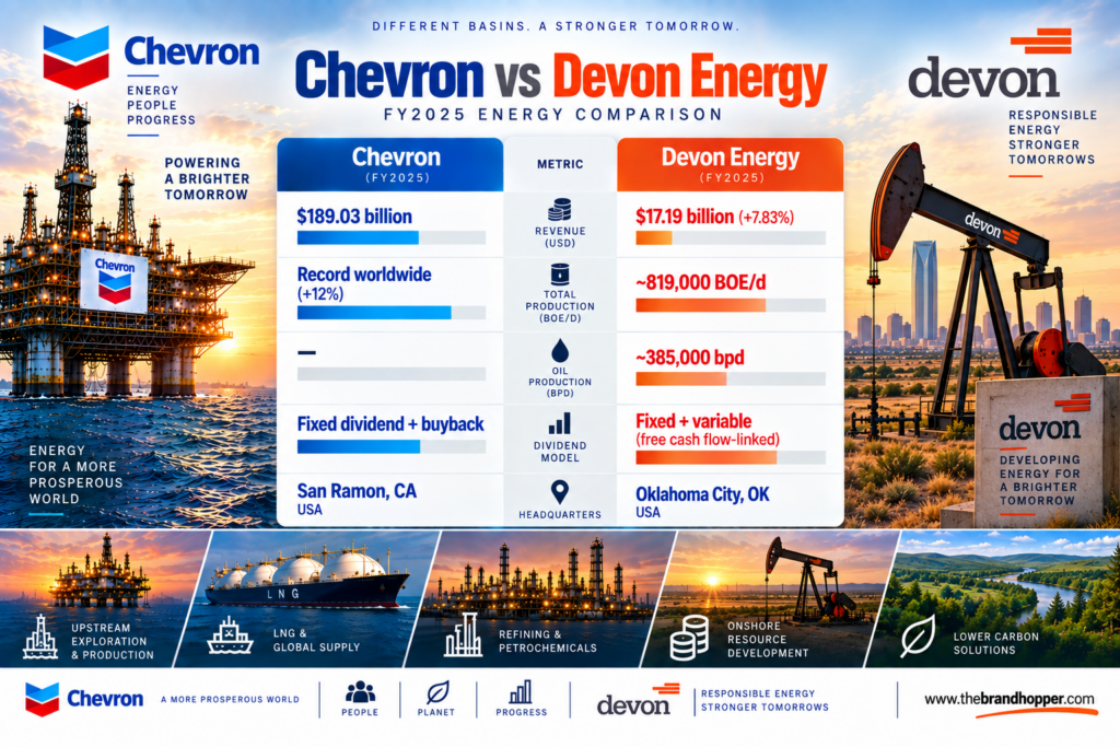 Devon Energy as a competitor of Chevron
