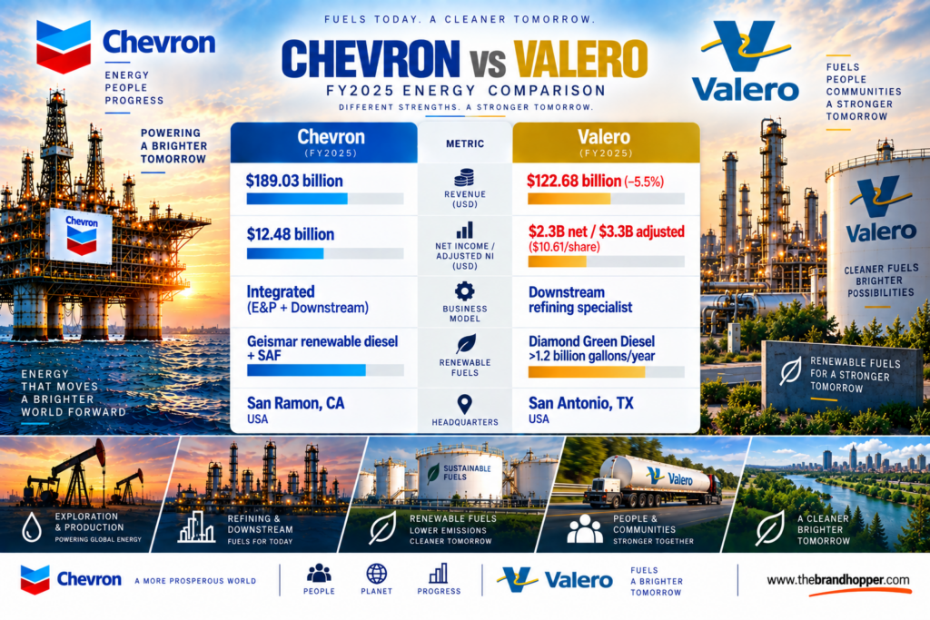 Valero Energy Corporation as a competitor of Chevron
