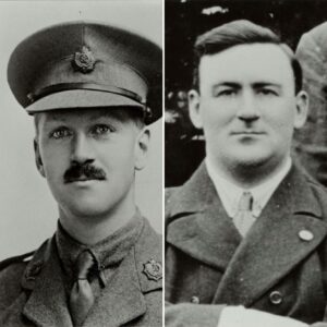 Robert Bamford (left) and Lionel Martin (right), founders of Aston Martin