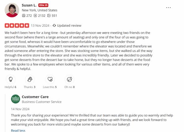 Yelp reviews — customers leaving reviews for merchants