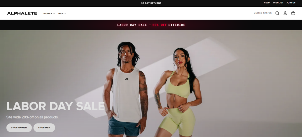 Alphalete Website