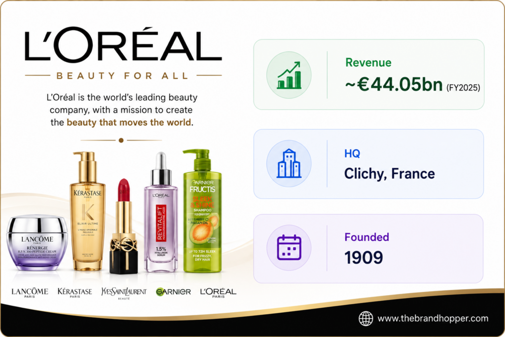 L'Oréal — world's largest beauty company and P&G's biggest beauty rival