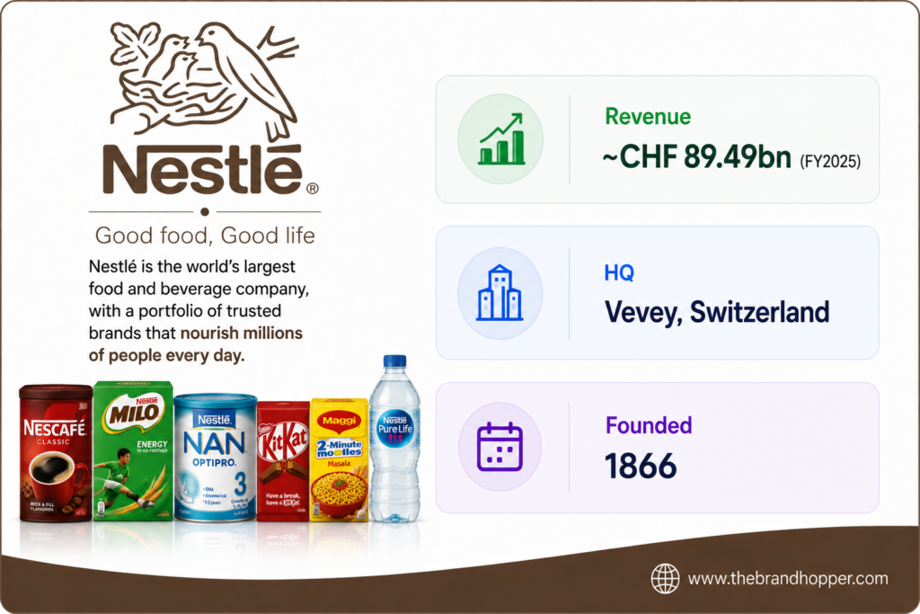 Nestlé — world's largest food company and P&G's rival in baby and wellness