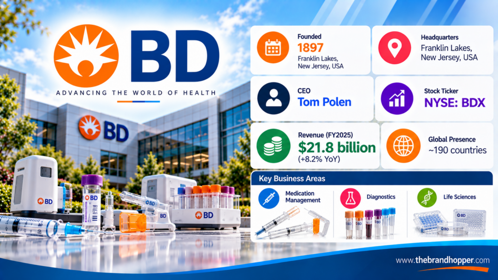 Becton, Dickinson and Company (BD) as a competitor of Johnson & Johnson