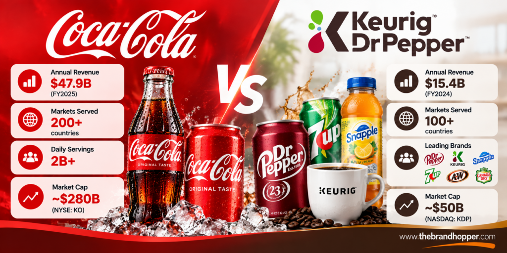 Keurig Dr Pepper as a competitor of Coca-Cola
