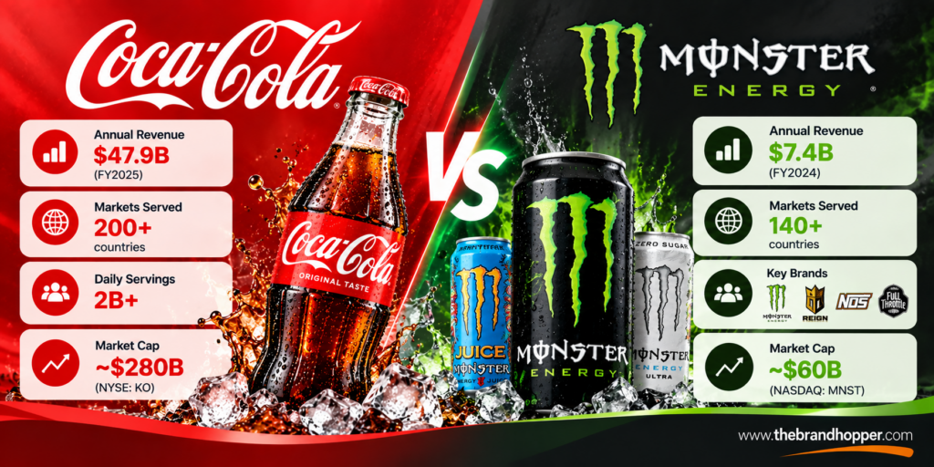Monster Beverage Corporation as a competitor of Coca-Cola
