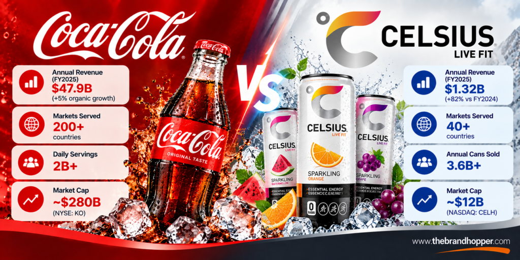Celsius Holdings as a competitor of Coca-Cola