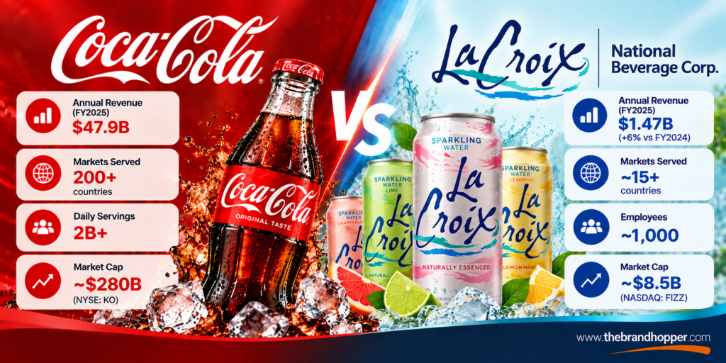 National Beverage Corp (LaCroix) as a competitor of Coca-Cola