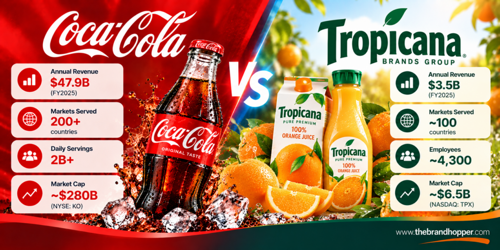 Tropicana Brands Group as a competitor of Coca-Cola