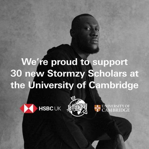 HSBC UK pledges £2m to support 30 new Stormzy Scholars at the University of Cambridge