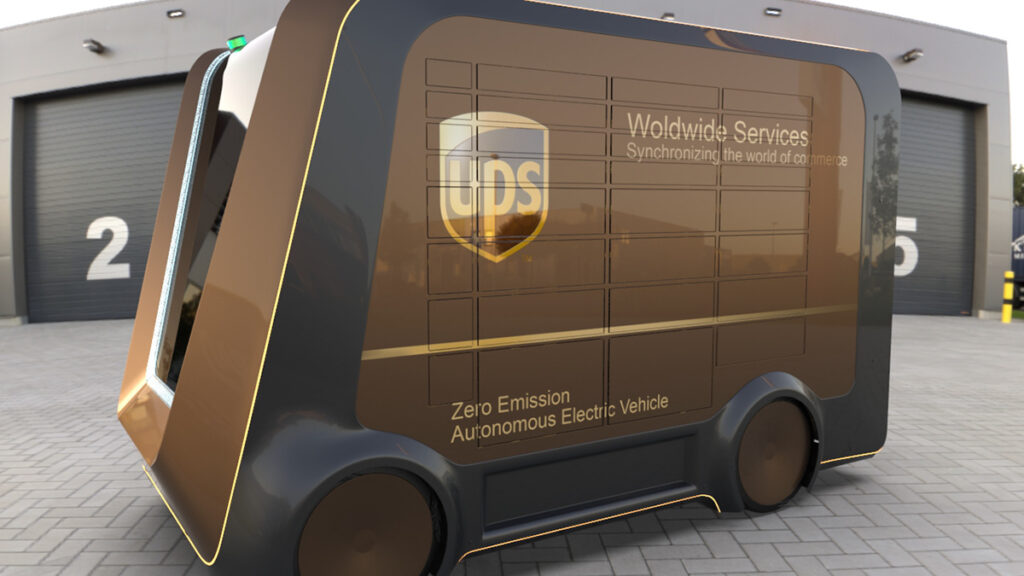 autonomous delivery vehicles of UPS