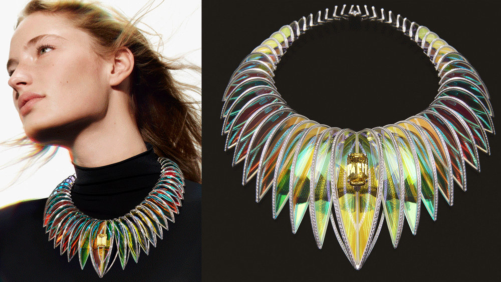 Boucheron's Holographique High Jewelry Used Airport Runway Material