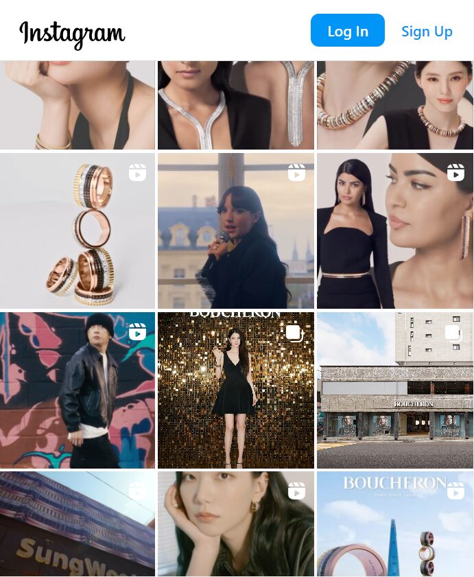 Boucheron's Instagram Feed