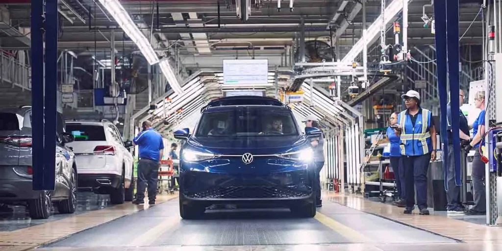 A photo of the Volkswagen Chattanooga, Tennessee plant