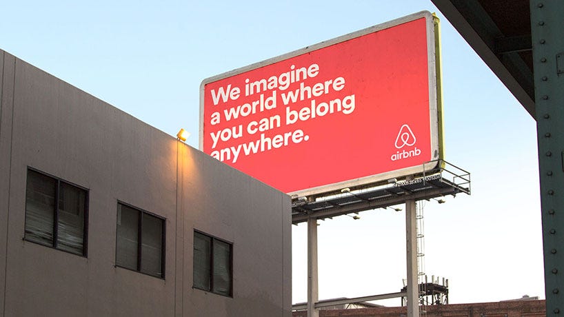 AirBnb Belong Anywhere Billboard