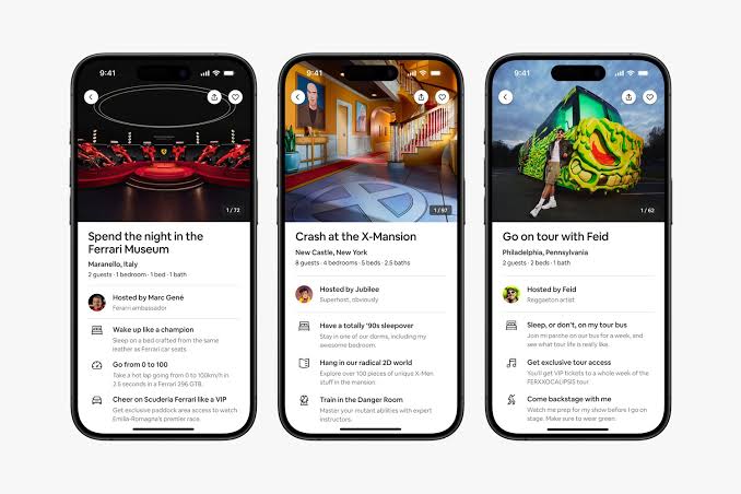 Airbnb Icons experience, 2024