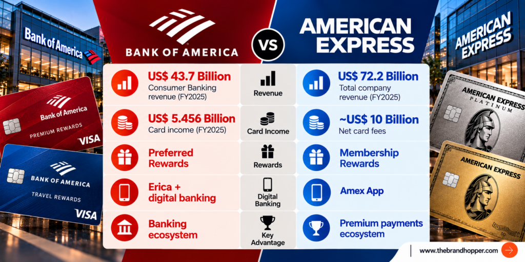 Bank of America vs American Express Compared