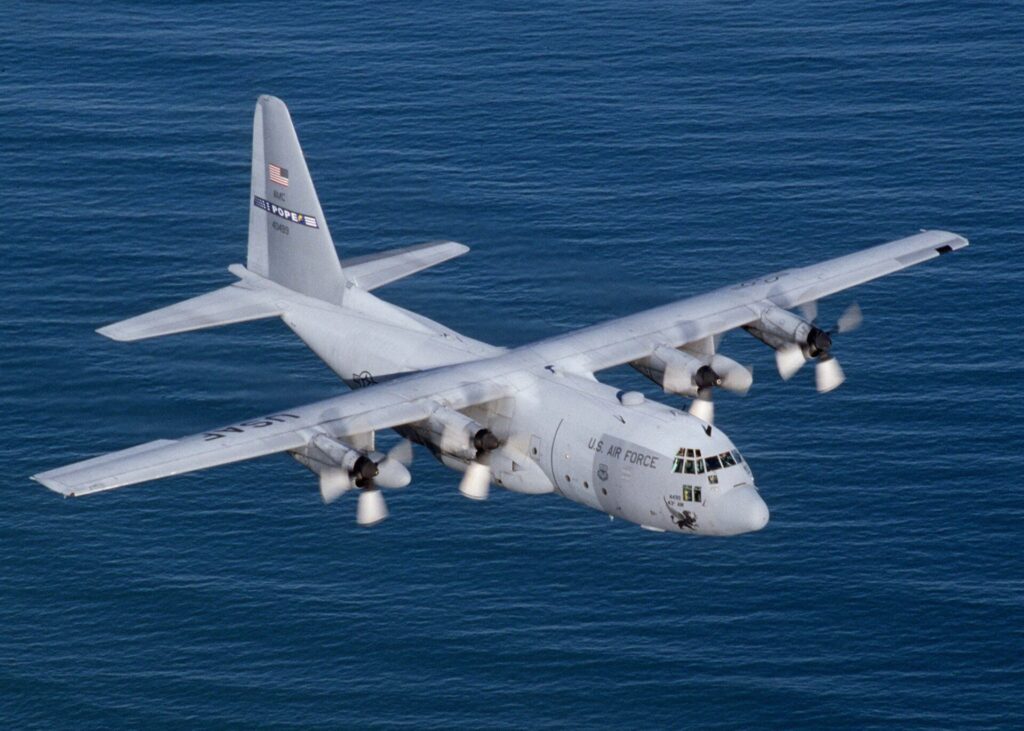 C-130 Hercules transport aircraft