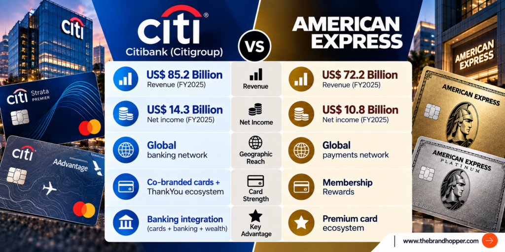 Citi vs American Express Compared