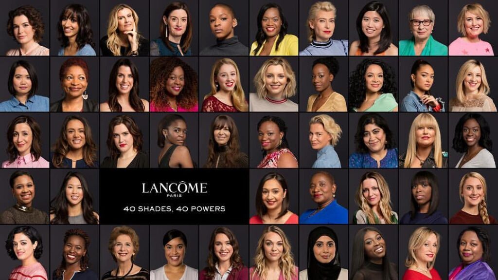 Lancome's Recent “My Shade, My Power” Beauty Campaign features 47 Diverse & Powerful Women including 10 Africans