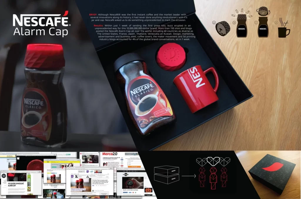 Nescafé Alarm Cap is a recent example of Nescafé guirella marketing strategy | Nescafe's Marketing Strategy