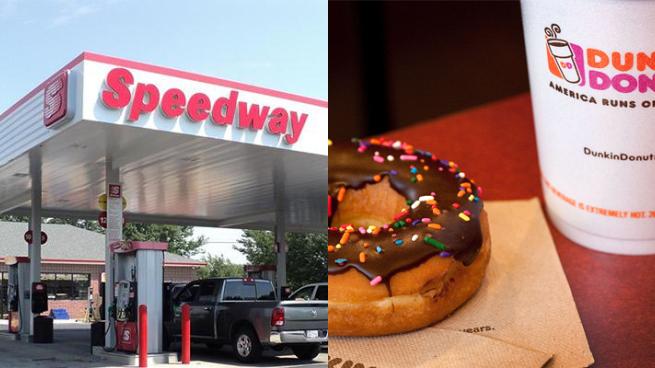 Speedway entered into a co-branding agreement with Dunkin in 2021