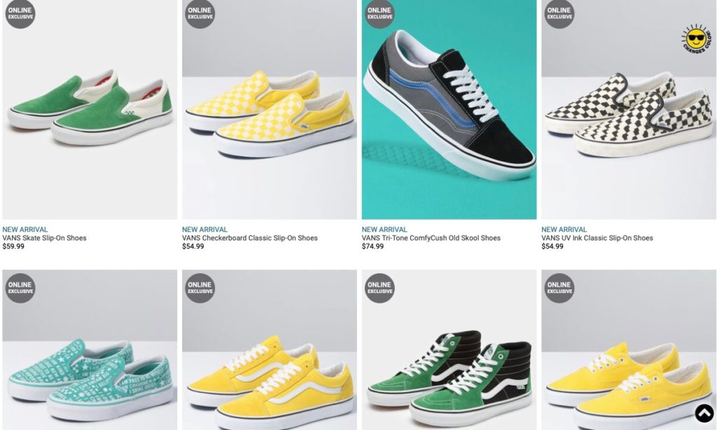 Vans at Tilly's