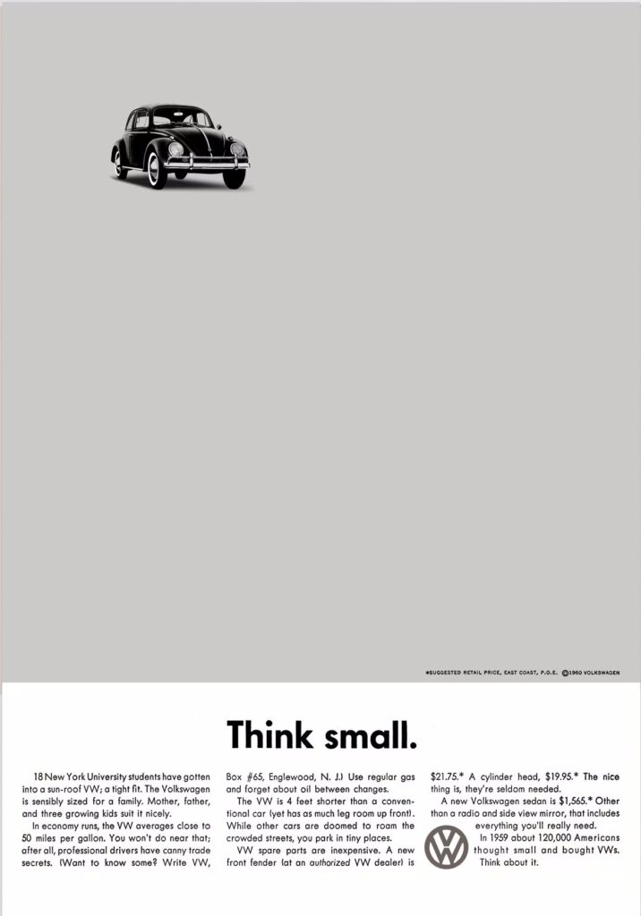 Volkswagen Think Small Campaign - Print Ads