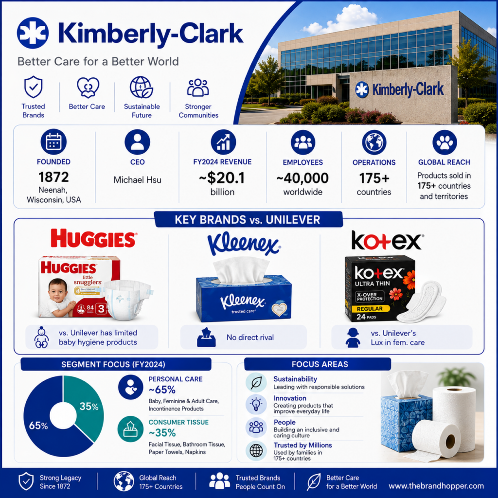 Kimberly-Clark as a competitor of Unilever