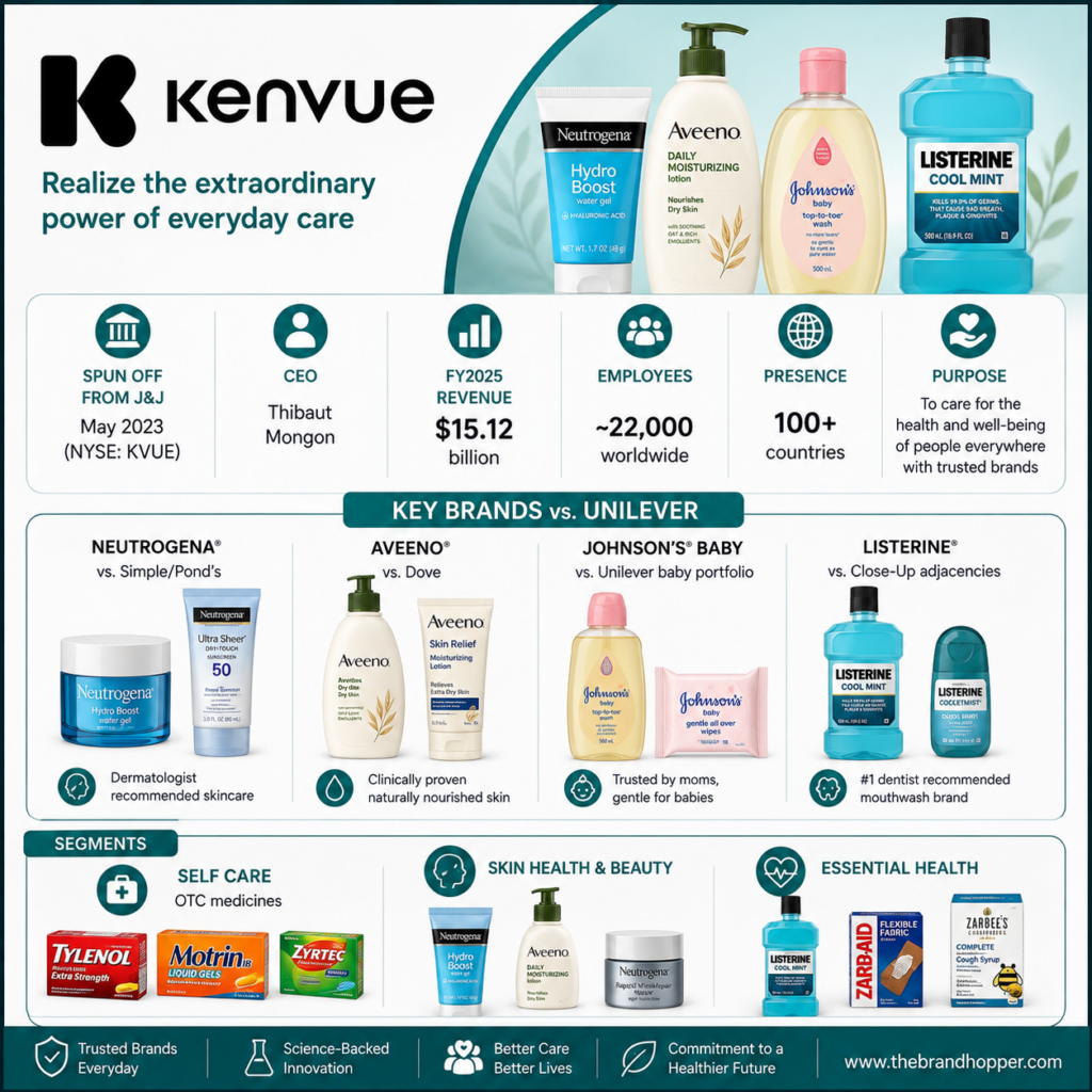 Kenvue as a competitor of Unilever