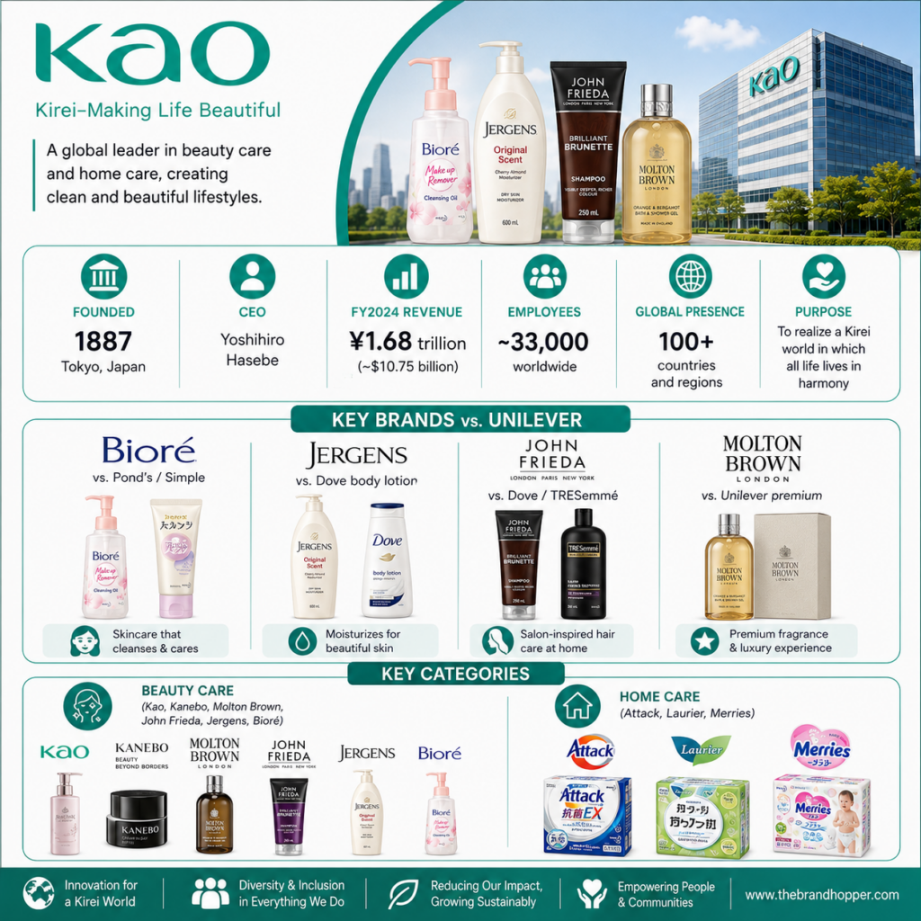 Kao Corporation as a competitor of Unilever