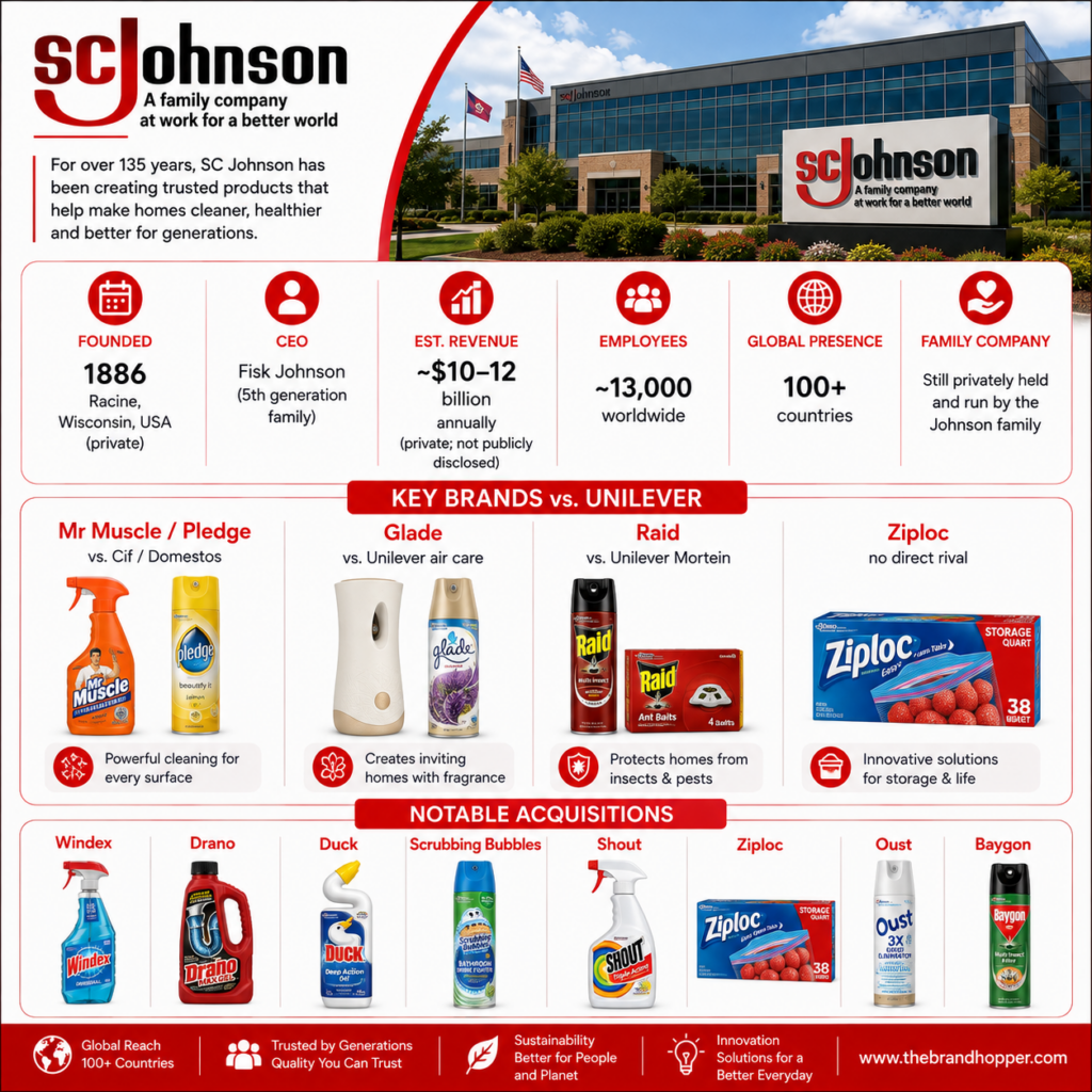 SC Johnson as a competitor of Unilever
