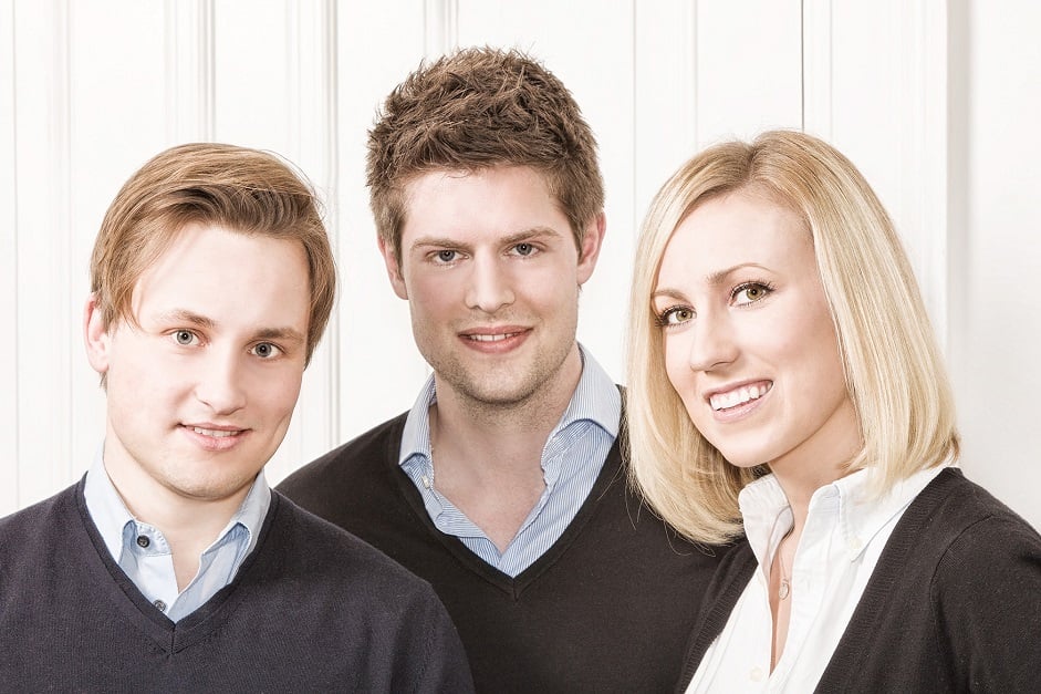 Dominik Richter, Thomas Griesel, and Jessica Nilsson - Founders of HelloFresh