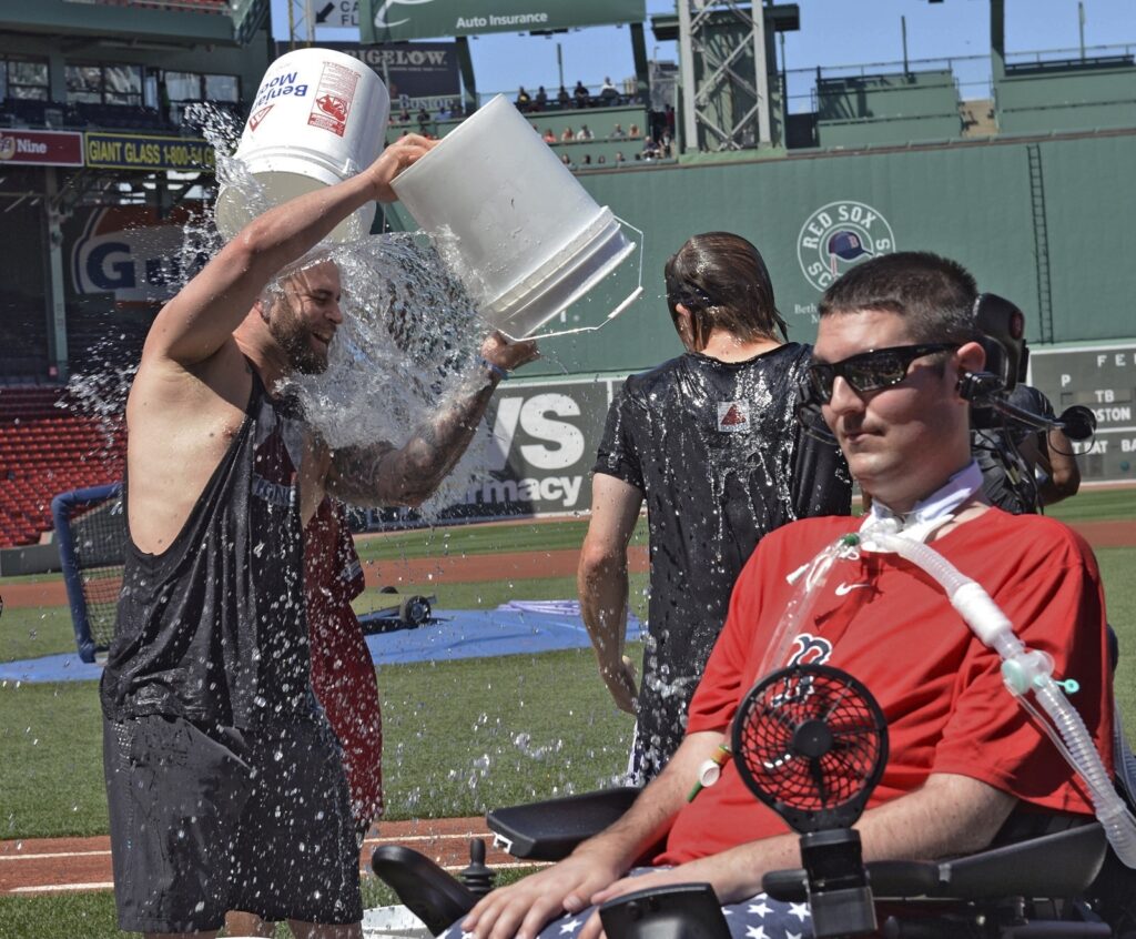 Pete Frates inspired the Ice Bucket Challenge by connecting it with ALS awareness