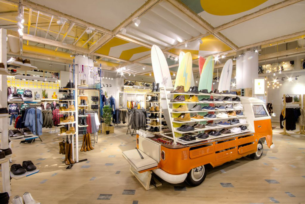 Pull & Bear clothing store in Spain features VW Camper Van