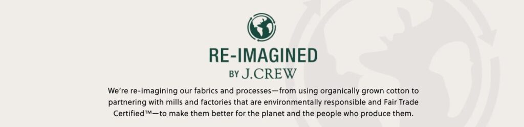 "Re-imagined by J.Crew" initiative