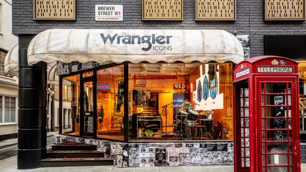 Wrangler opens recording studio-style shop in London