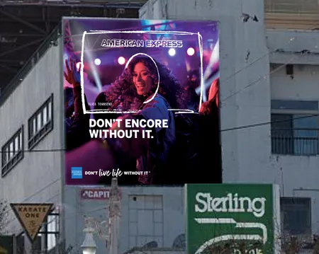 American Express Powerful Backing Don't Live Life Without It campaign