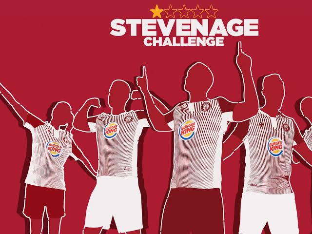 BK sponsored the real-world club Stevenage FC
