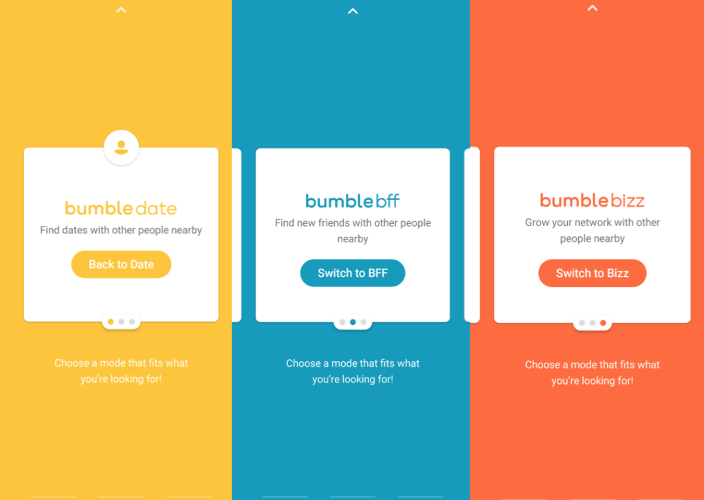 Bumble three distinct modes