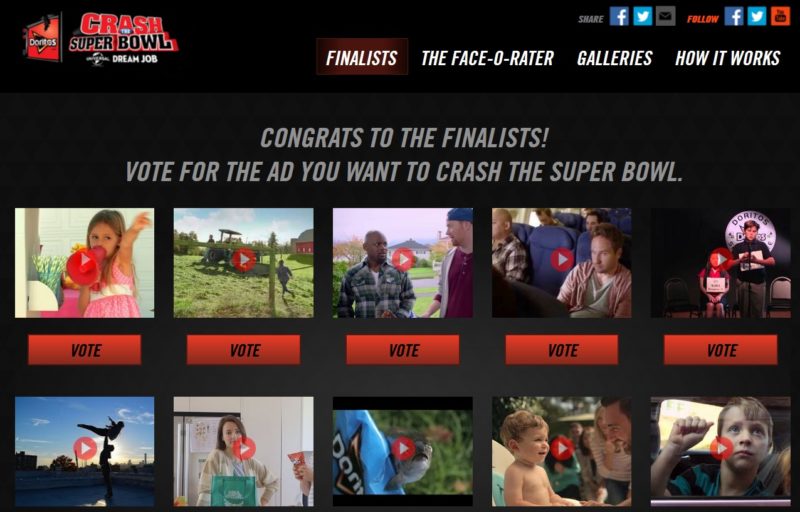 Doritos' Crash the Super Bowl Voting Mechanism