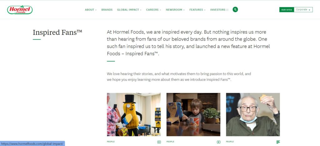 Hormel Foods Inspired Fans Blog