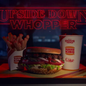 Netflix tied the BK upside-down logo to the 'Upside Down' theme