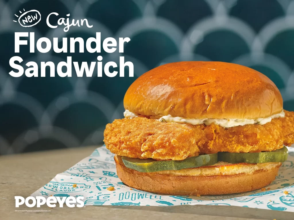 Cajun Flounder Sandwich