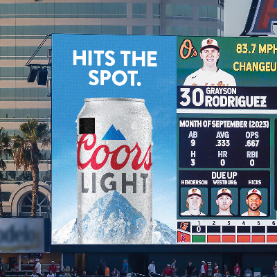 Coors Light Light's Out OOH Campaign