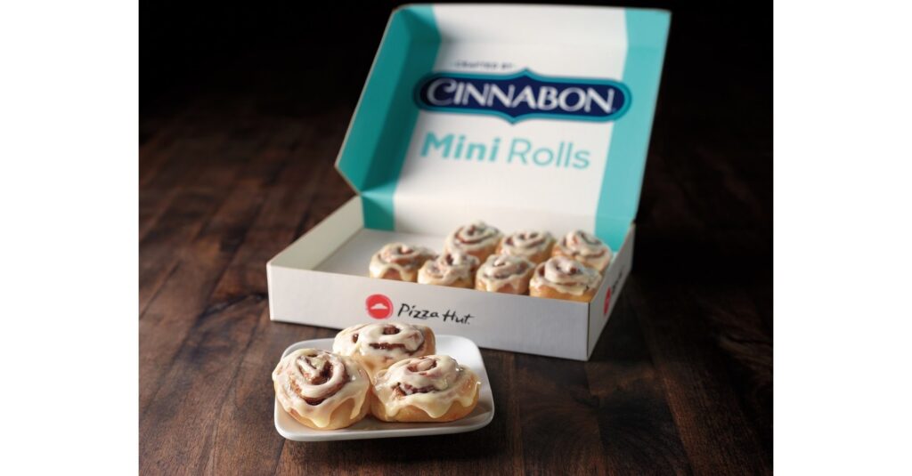  New Cinnabon® Mini Rolls Roll Onto Pizza Hut® Menu