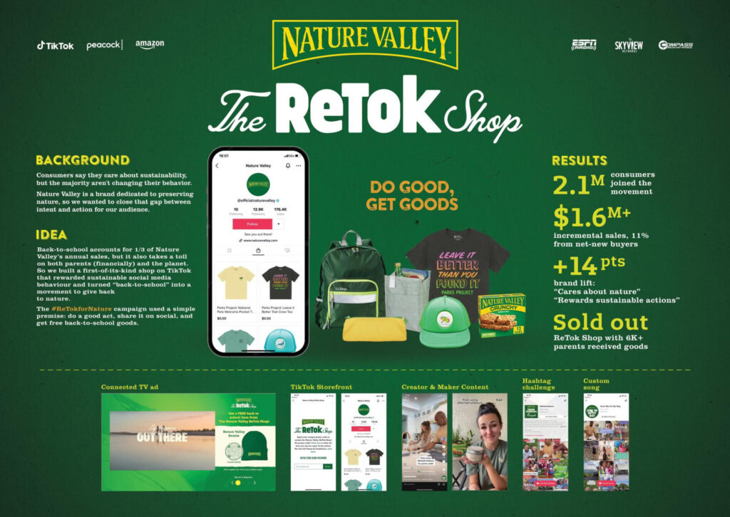 #ReTokForNature Campaign by Nature Valley