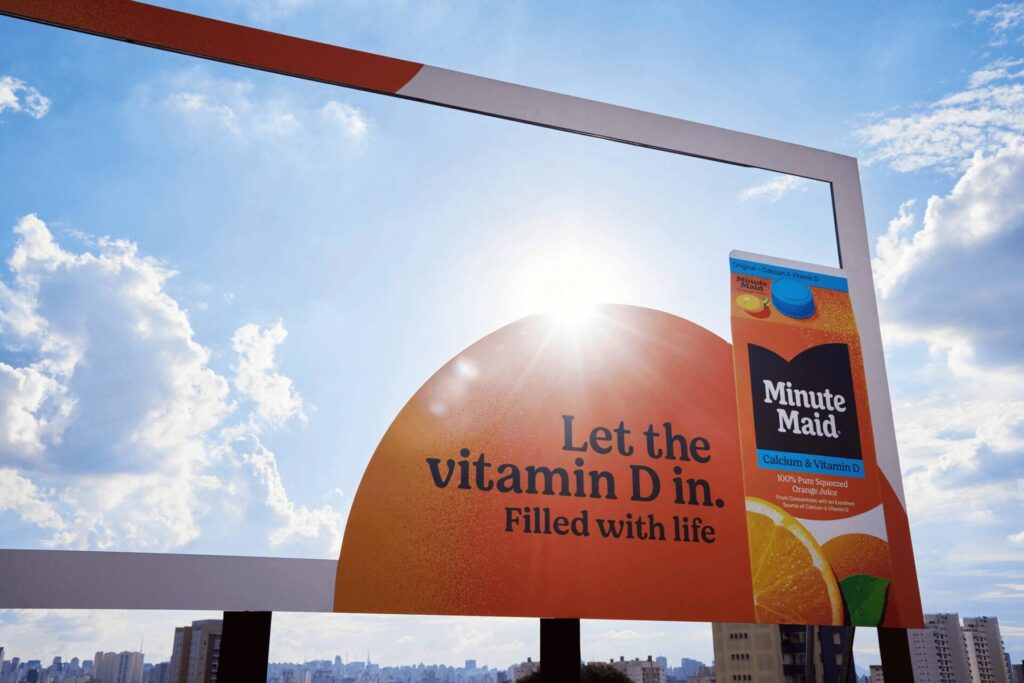 Filled with Sun Billboard Campaign. Filled with Sun Campaign by Minute Maid