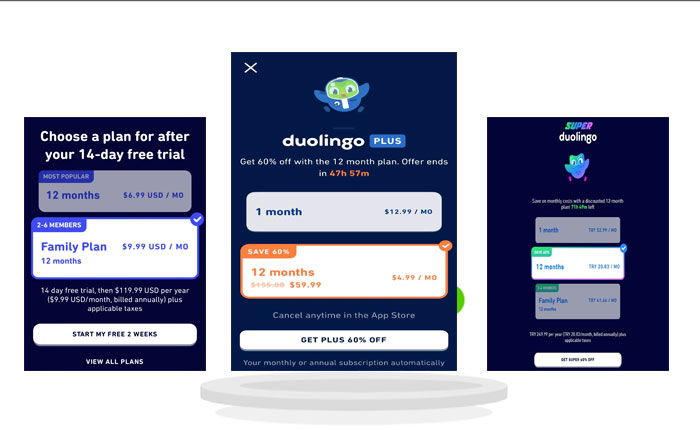 Duolingo Annual Subscriptions