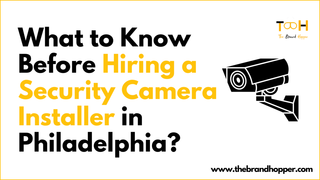 Security Camera Installer